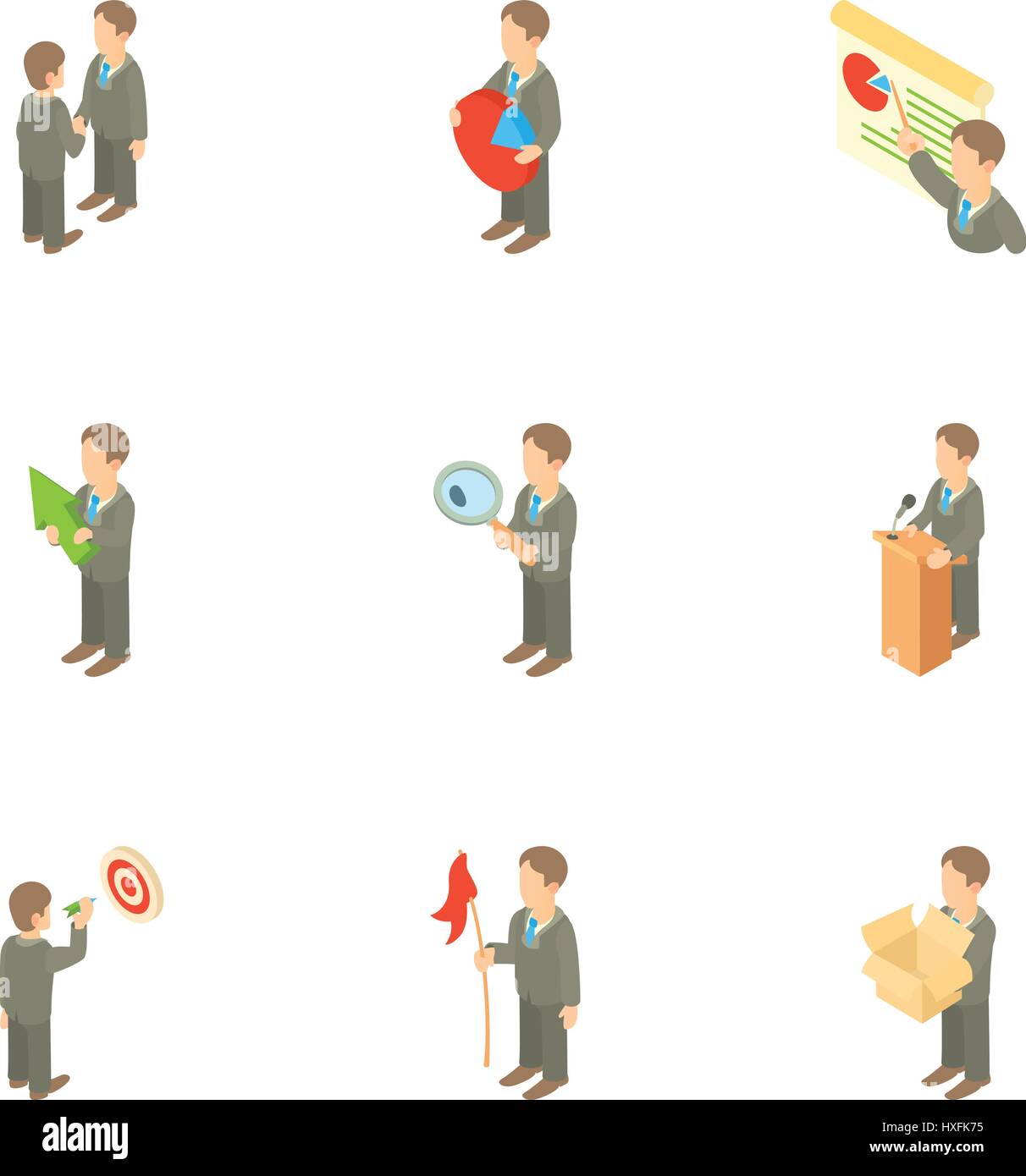 Time management icons set, cartoon style Stock Vector Image & Art - Alamy