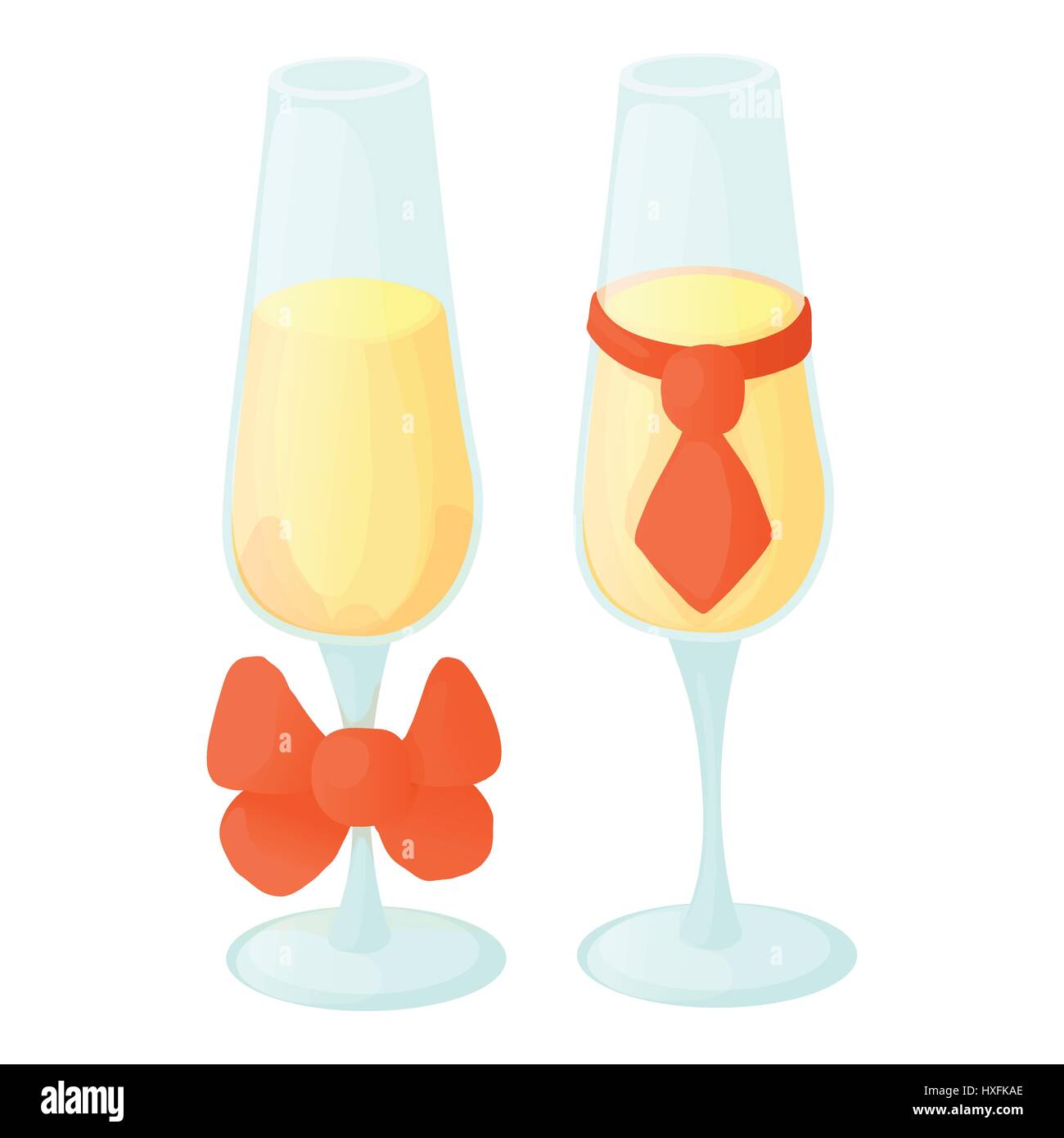Wine glass icon in doodle style. Vector illustration isolated on white  background. Cute cartoon sign. Wedding toasting, wine glasses with  sparkling Stock Vector Image & Art - Alamy