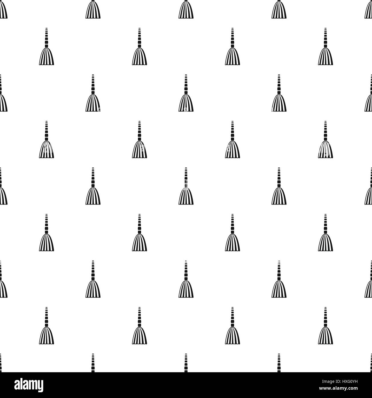 Broom floor pattern, simple style Stock Vector