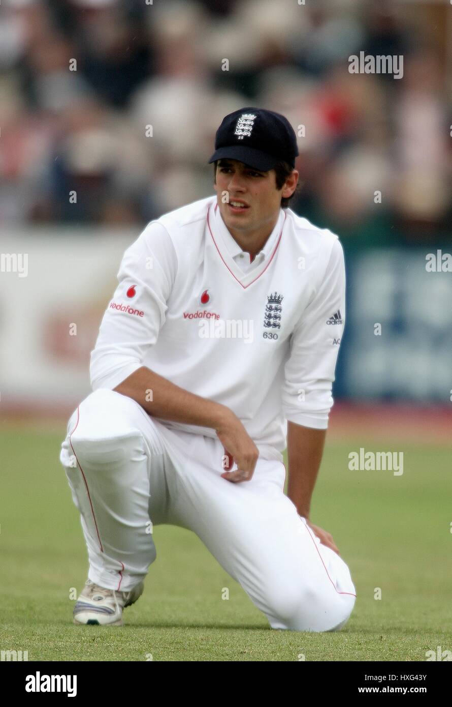 ALISTAIR COOK ENGLAND & ESSEX CCC OLD TRAFFORD MANCHESTER ENGALND 23 May 2008 Stock Photo
