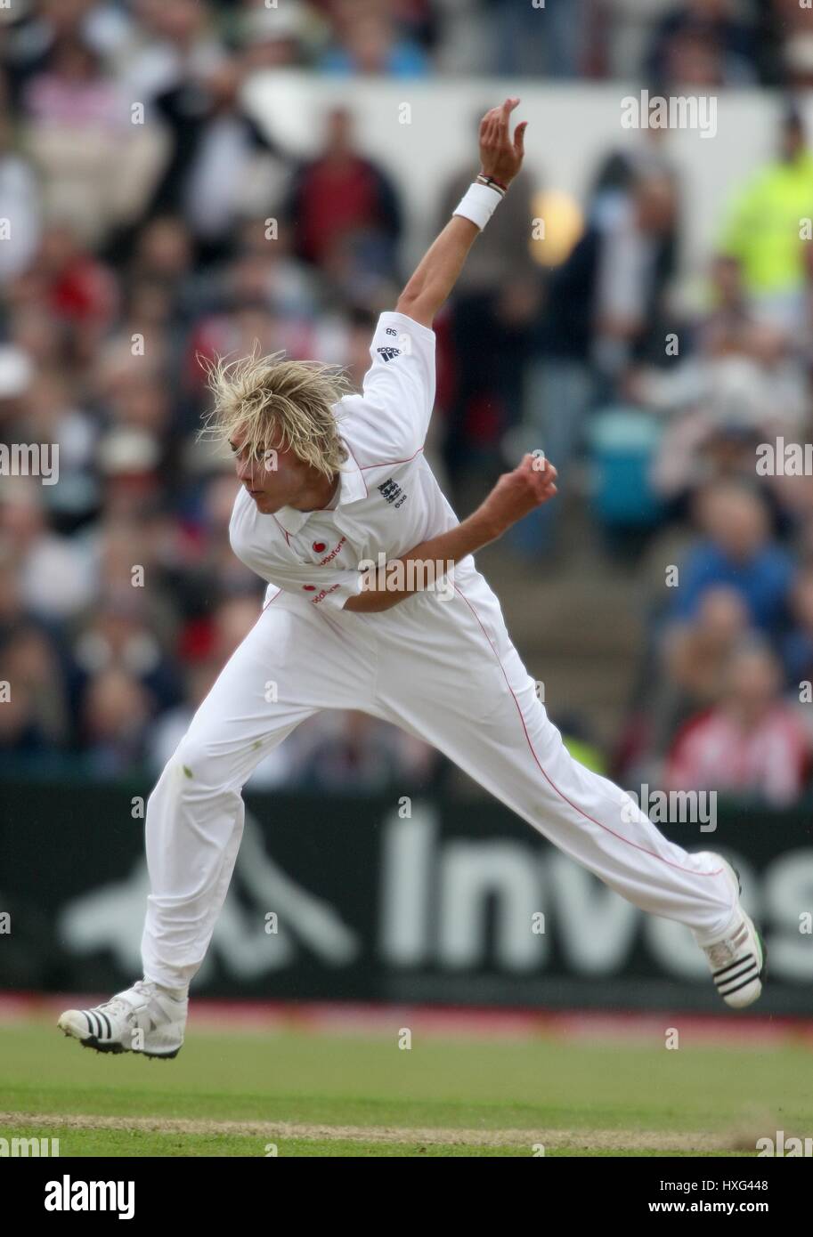 STUART BROAD ENGLAND & NOTTINGHAMSHIRE CCC OLD TRAFFORD MANCHESTER ENGALND 23 May 2008 Stock Photo