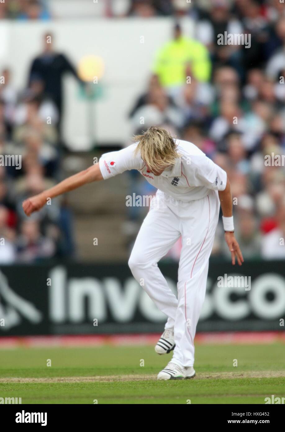 STUART BROAD ENGLAND & NOTTINGHAMSHIRE CCC OLD TRAFFORD MANCHESTER ENGALND 23 May 2008 Stock Photo