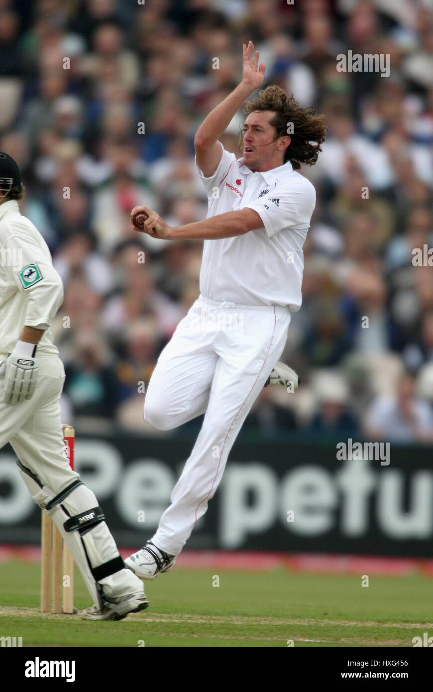 RYAN SIDEBOTTOM ENGLAND & NOTTINGHAMSHIRE CCC OLD TRAFFORD MANCHESTER ENGALND 23 May 2008 Stock Photo