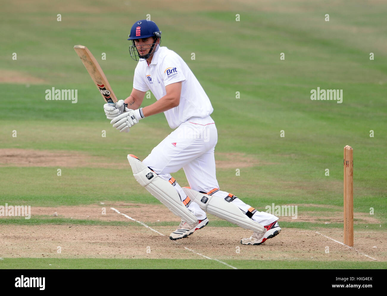 ALEX HALES ENGLAND NOTTINGHAMSHIRE ENGLAND & NOTTINGHAMSHIRE SCARBOROUGH CRICKET CLUB SCARBOROUGH ENGLAND 02 August 2011 Stock Photo