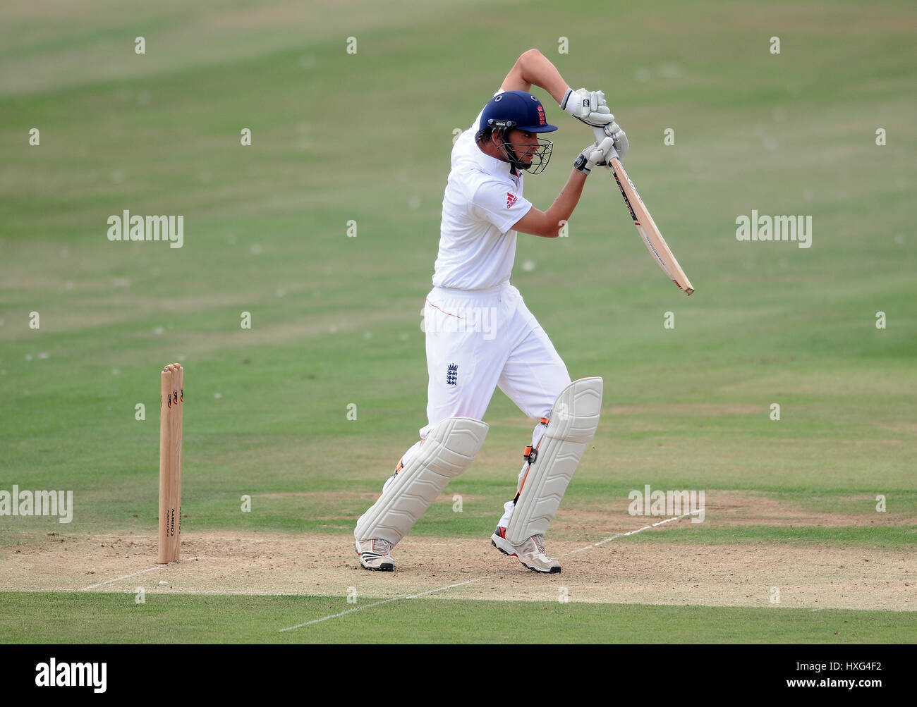 ALEX HALES ENGLAND NOTTINGHAMSHIRE ENGLAND & NOTTINGHAMSHIRE SCARBOROUGH CRICKET CLUB SCARBOROUGH ENGLAND 02 August 2011 Stock Photo