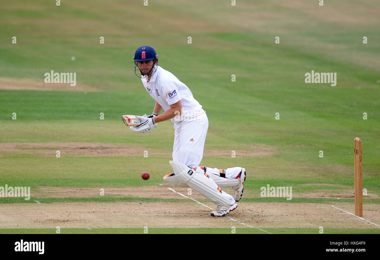 ALEX HALES ENGLAND NOTTINGHAMSHIRE ENGLAND & NOTTINGHAMSHIRE SCARBOROUGH CRICKET CLUB SCARBOROUGH ENGLAND 02 August 2011 Stock Photo