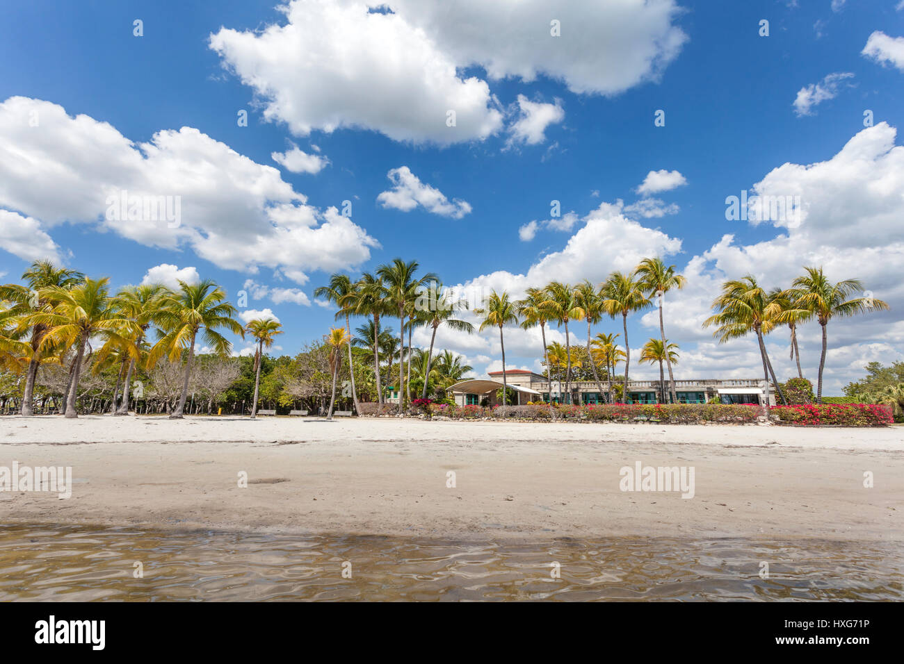 Matheson Hammock Park beach in Miami, Florida, United States Stock