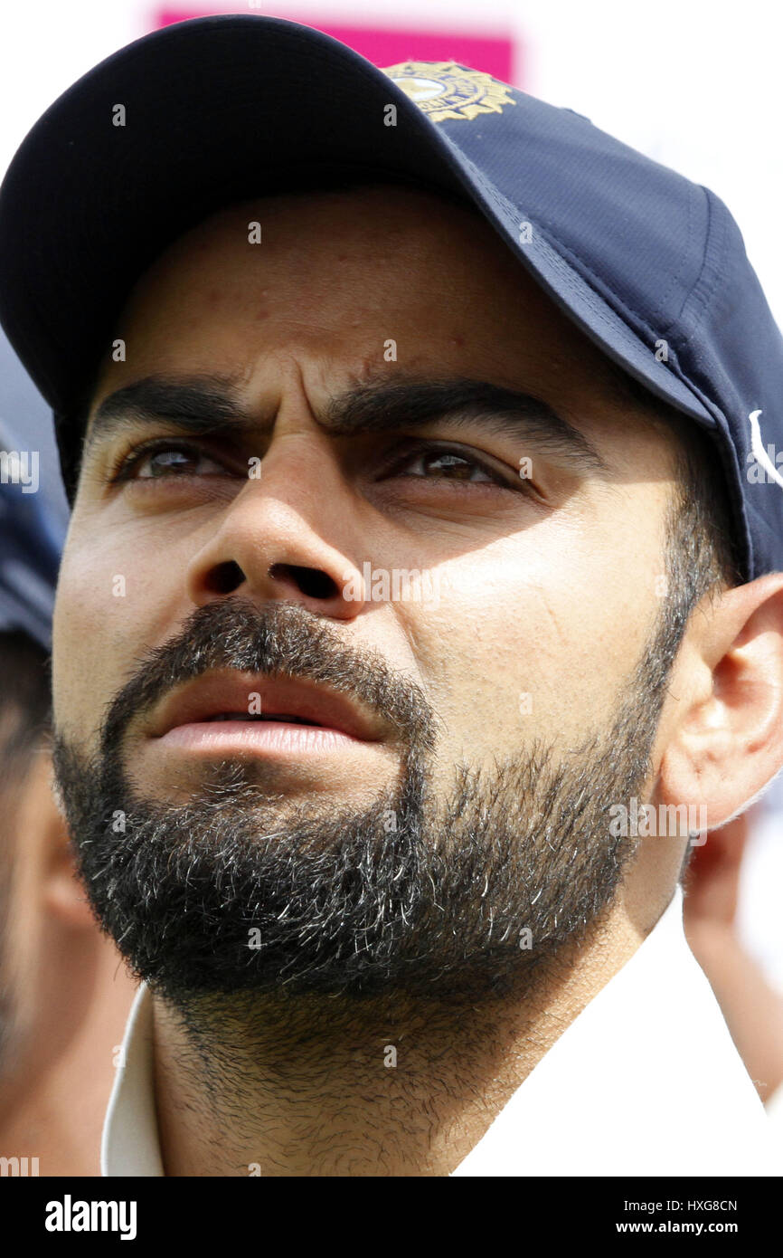 Dharasmhala, India. 27th Mar, 2017. Indian cricket team skipper Virat