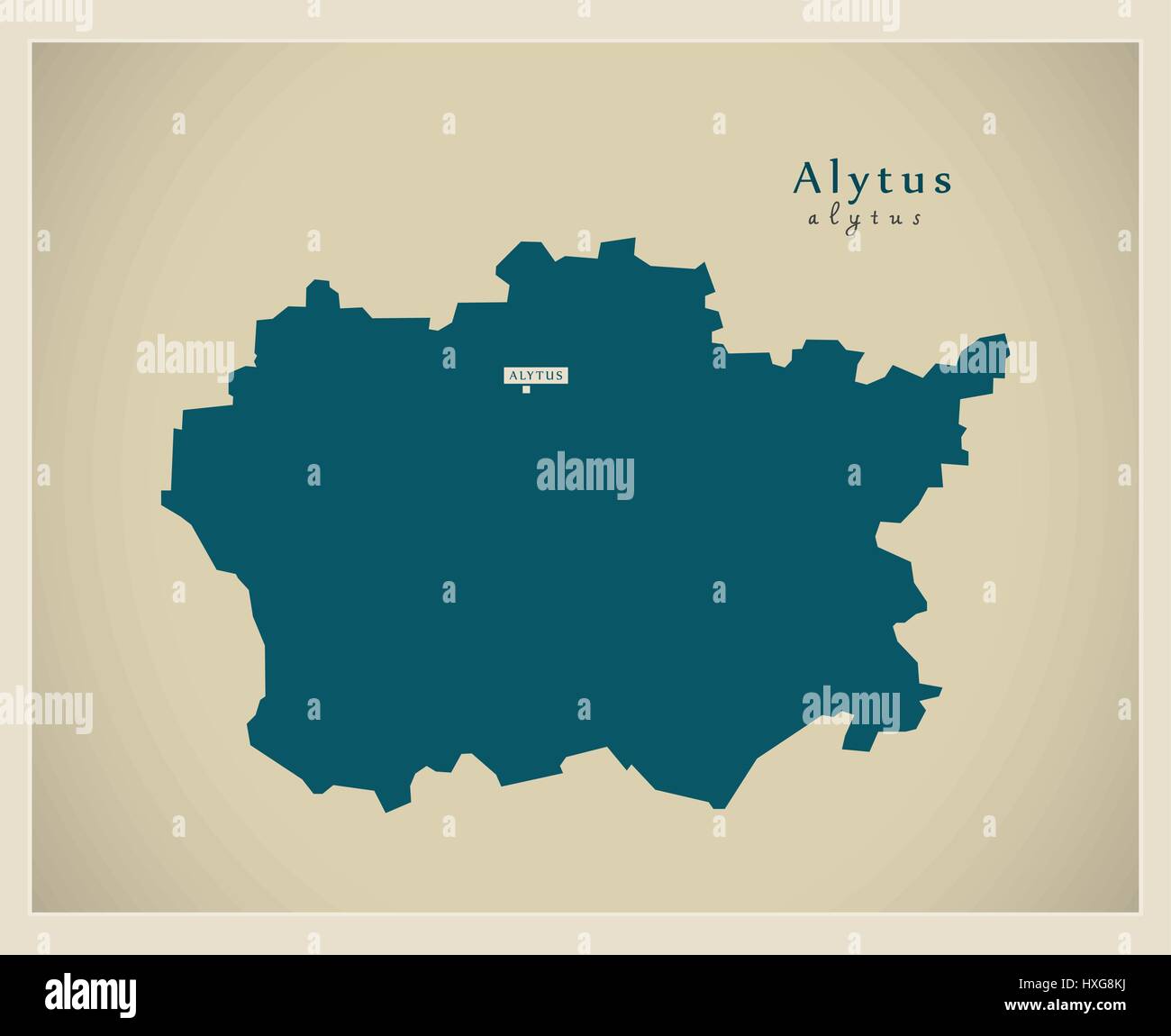 Modern Map - Alytus LT Stock Vector Image & Art - Alamy