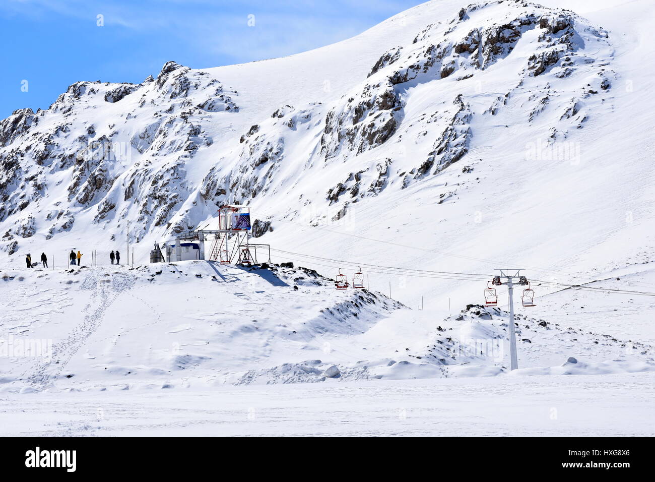 Barf Anbar, Fereydunshahr ski resort, Esfahan, Iran in the spring time ...