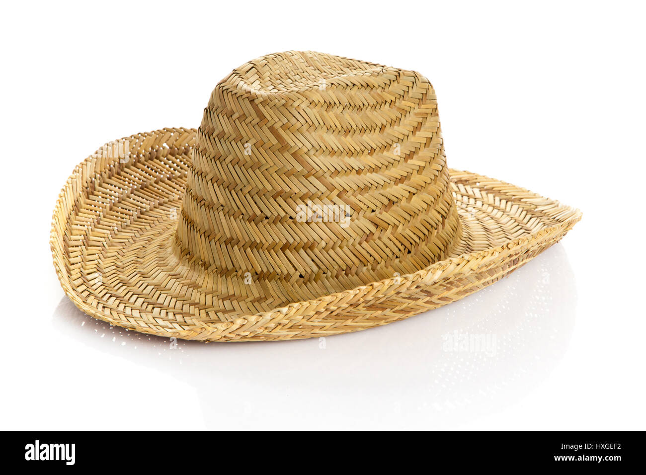 Sombrero isolated on white background. straw hat Stock Photo