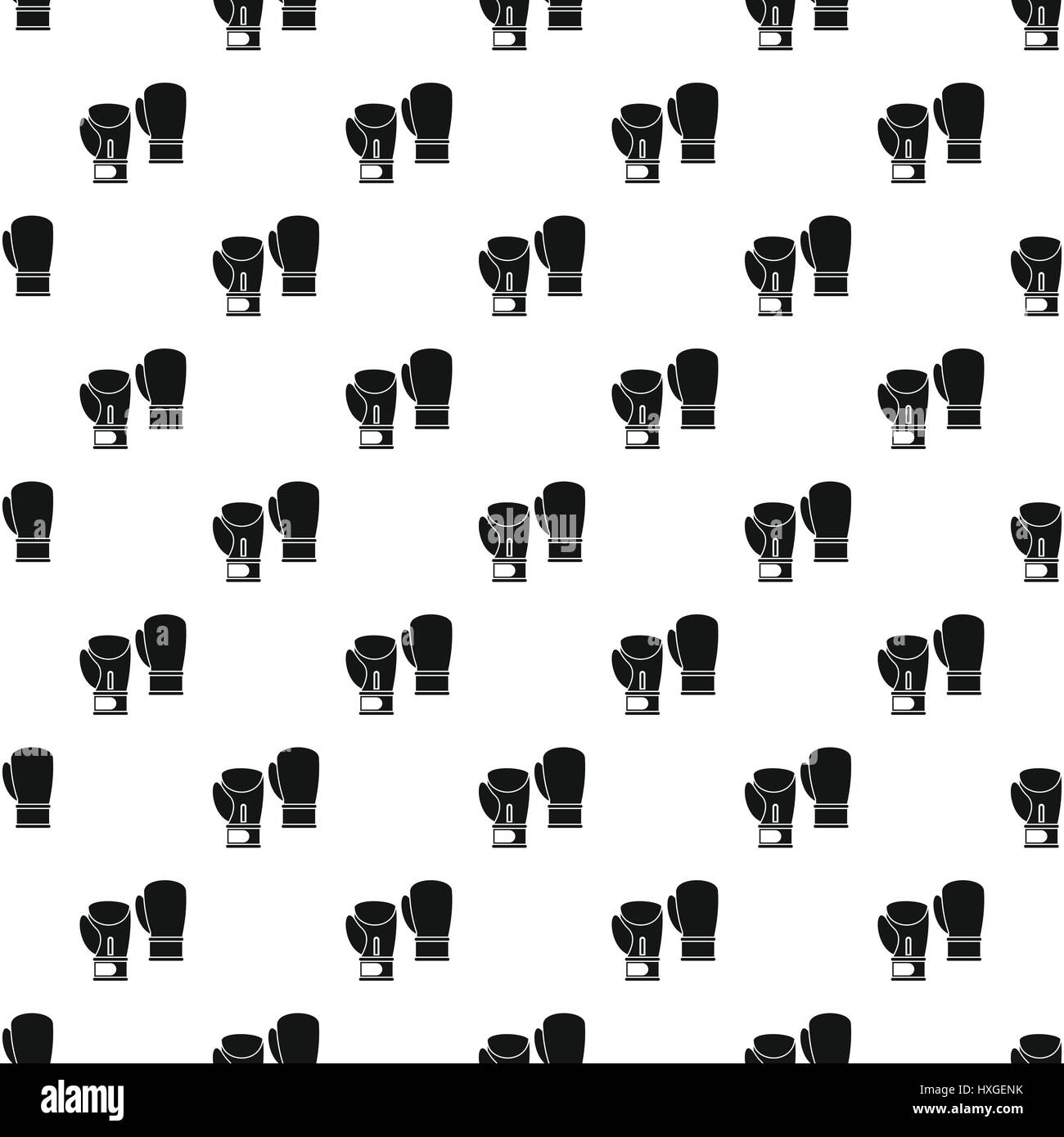 Boxing gloves pattern, simple style Stock Vector Image & Art Alamy