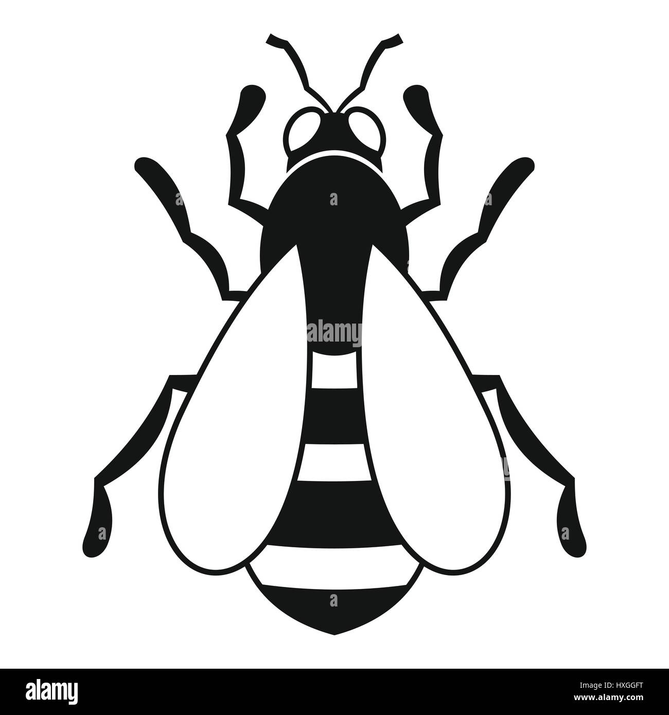 Bee icon, simple style Stock Vector Image & Art - Alamy