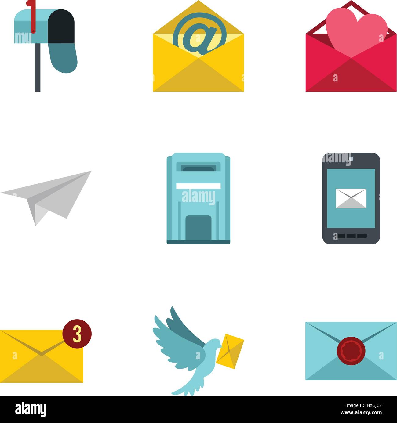 Single postbox Stock Vector Images - Alamy