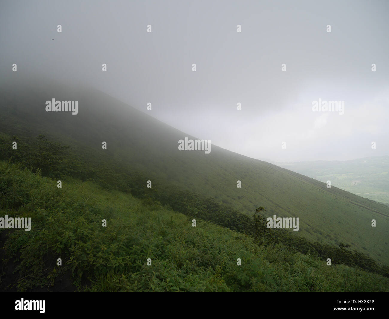 Volcano mountain covered forest hi-res stock photography and images - Alamy