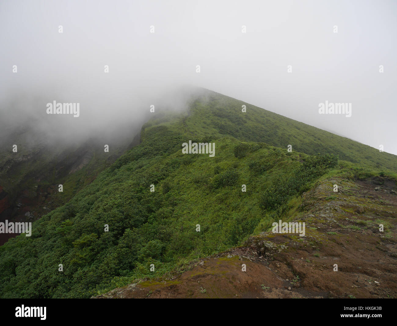 Fog covered top mountain in hi-res stock photography and images - Alamy