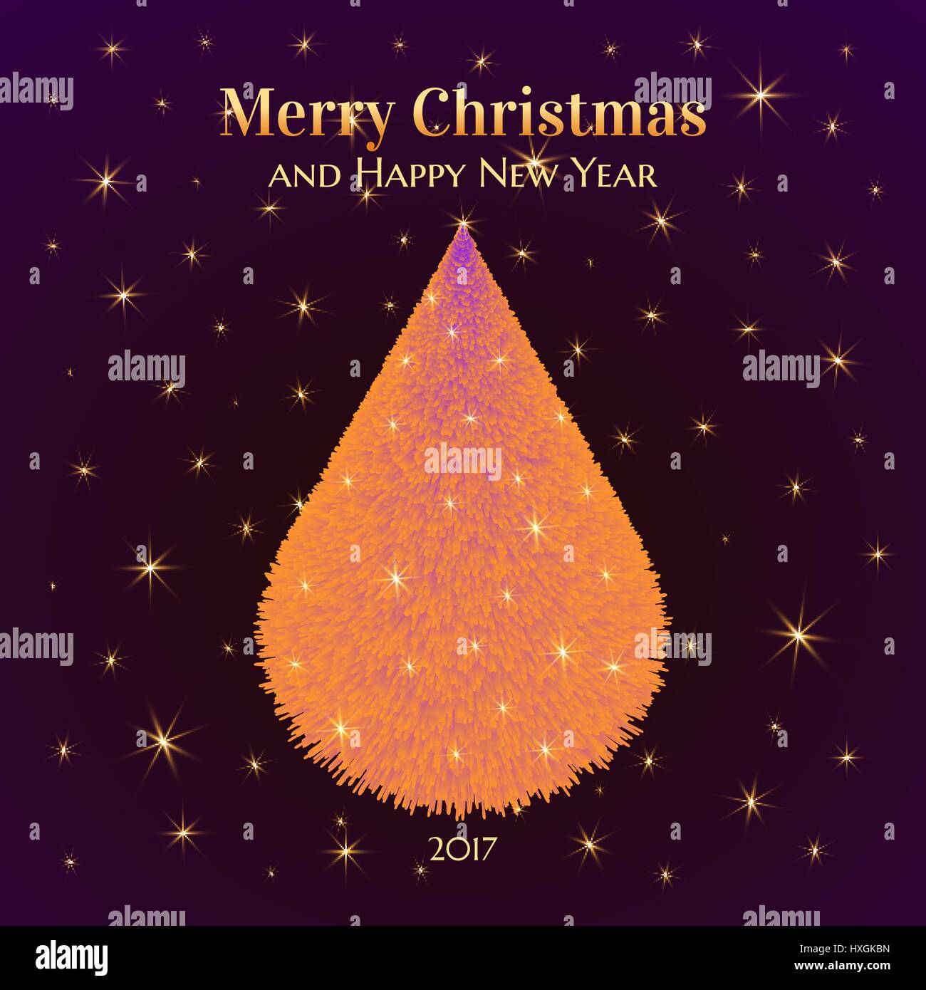greeting card Merry Christmas Stock Vector