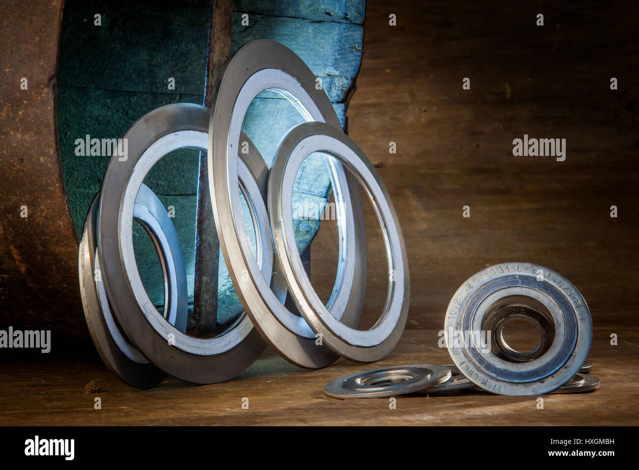 Gasket, mechanical seal which fills the space between two or