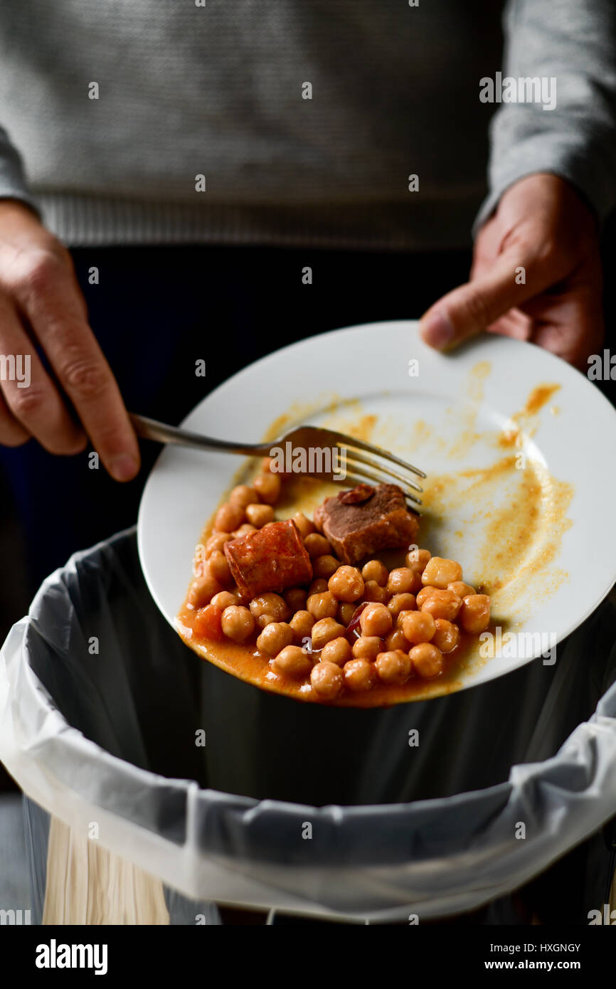 Food waste bin plate hires stock photography and images Alamy
