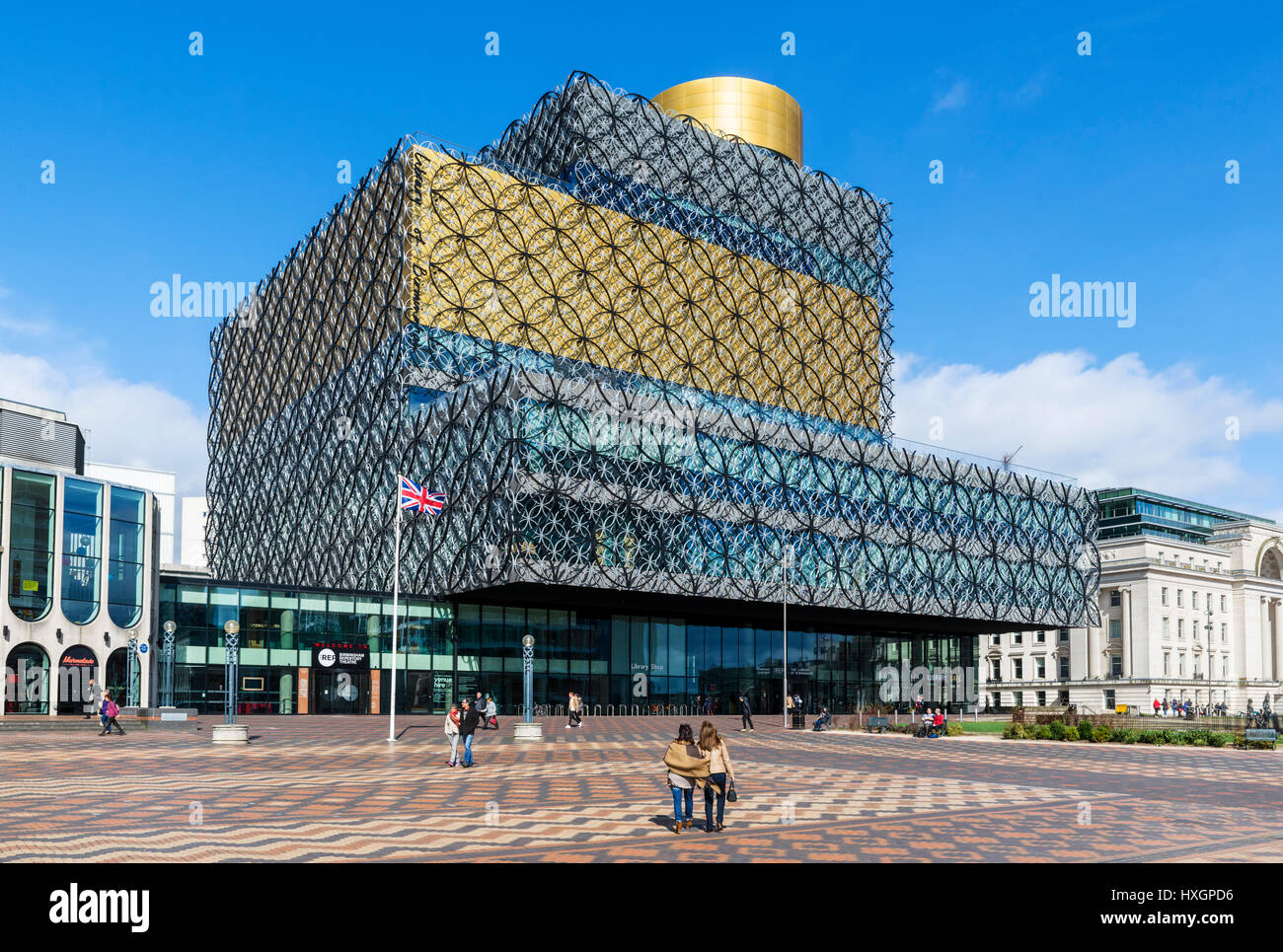 Birmingham Library.The modern Library of Birmingham, designed by Francine Houben, Centenary Square, Broad Street, Birmingham, England, UK Stock Photo