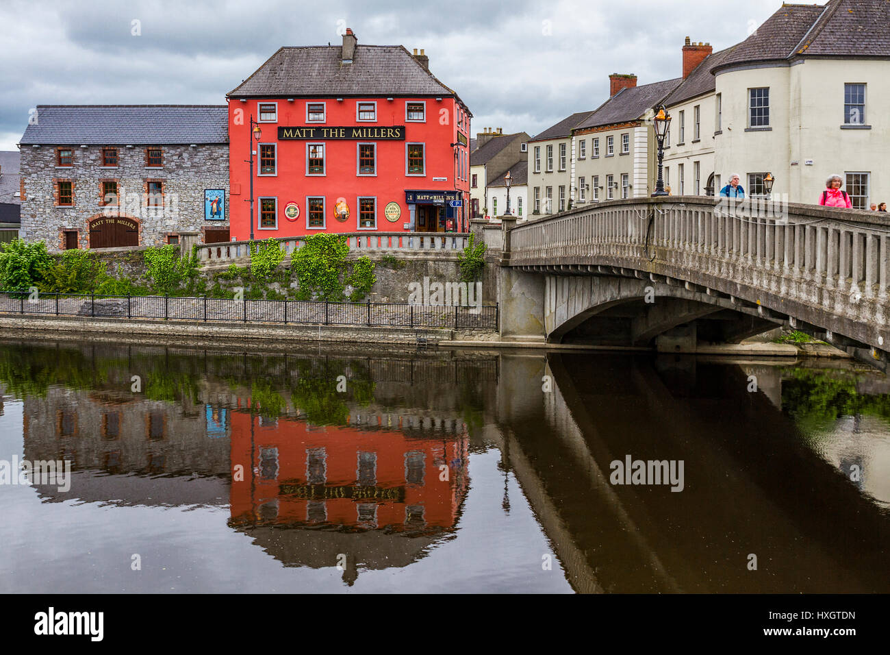 Kilkenny, Ireland, with River Nore and John's Bridge Stock Photo Alamy