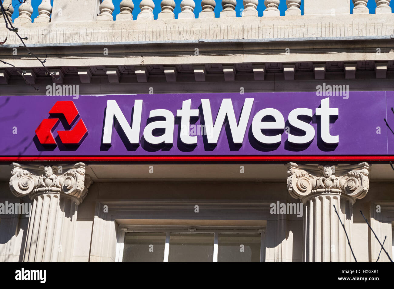 Natwest bank branch in Leytonstone, London England United Kingdom UK Stock Photo