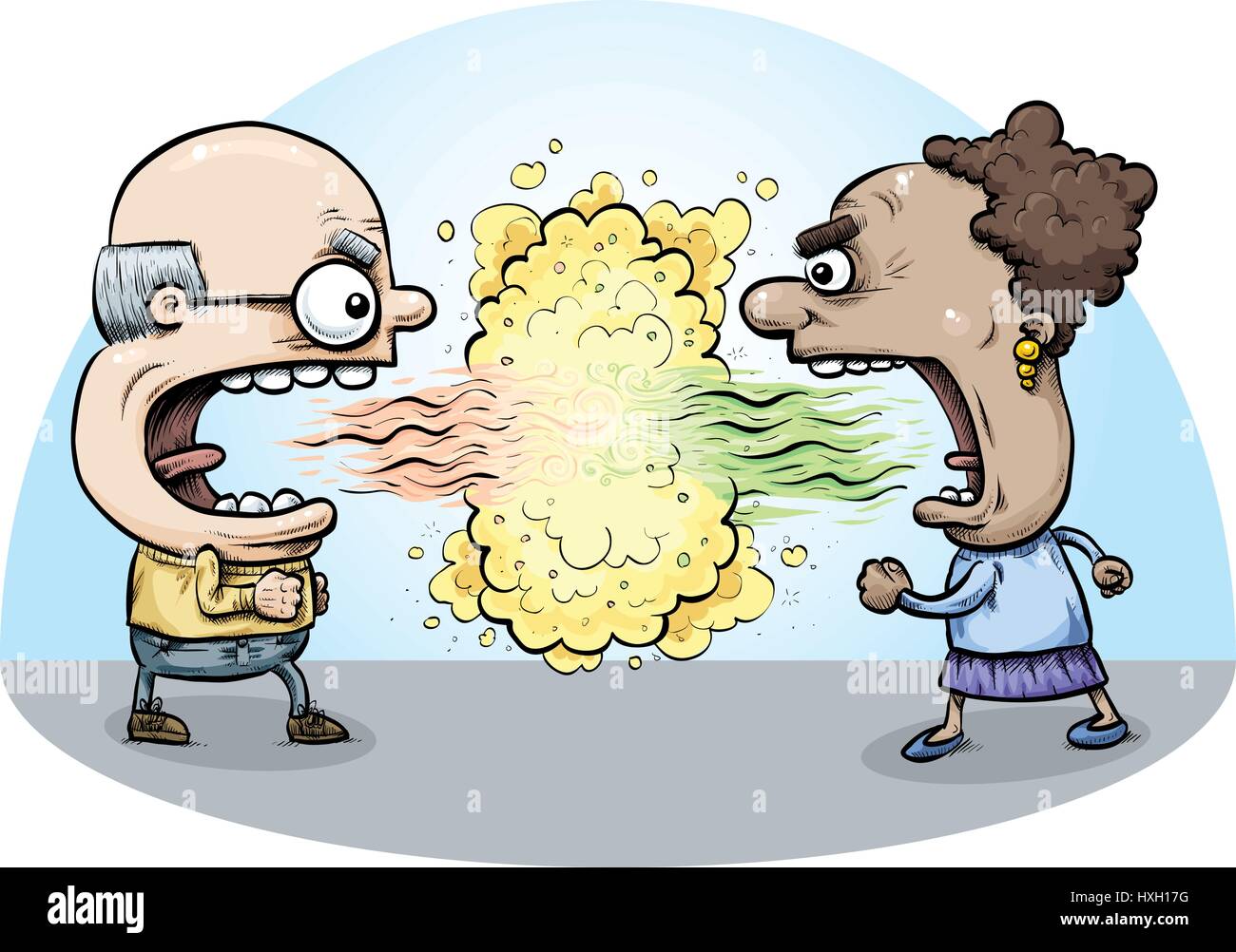 Bad breath cartoon hi-res stock photography and images - Alamy