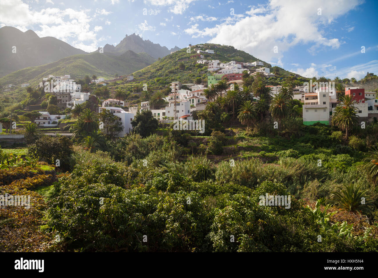 The Village of Taganana on Tenerife, Spain. Stock Photo