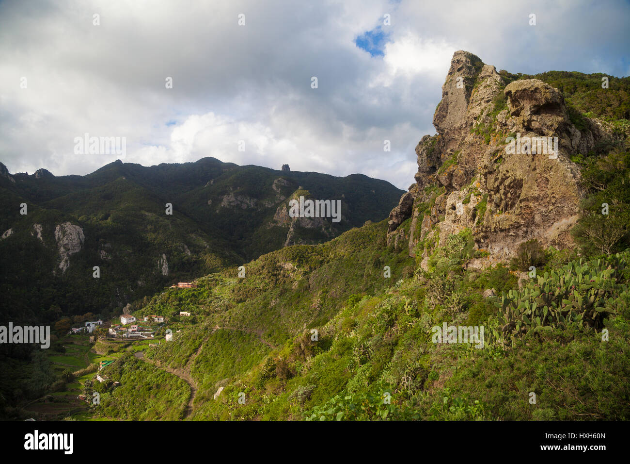 Chamorga Village on the Island of Tenerife Spain Stock Photo