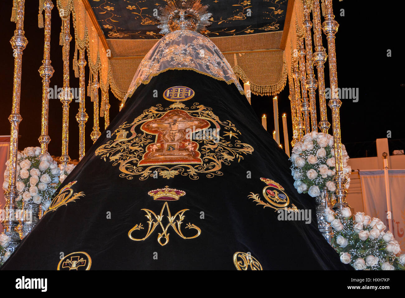 Holy Week Procession In Spain Andalusia Nazarene Jesus Our Lady Of Stock Photo Alamy