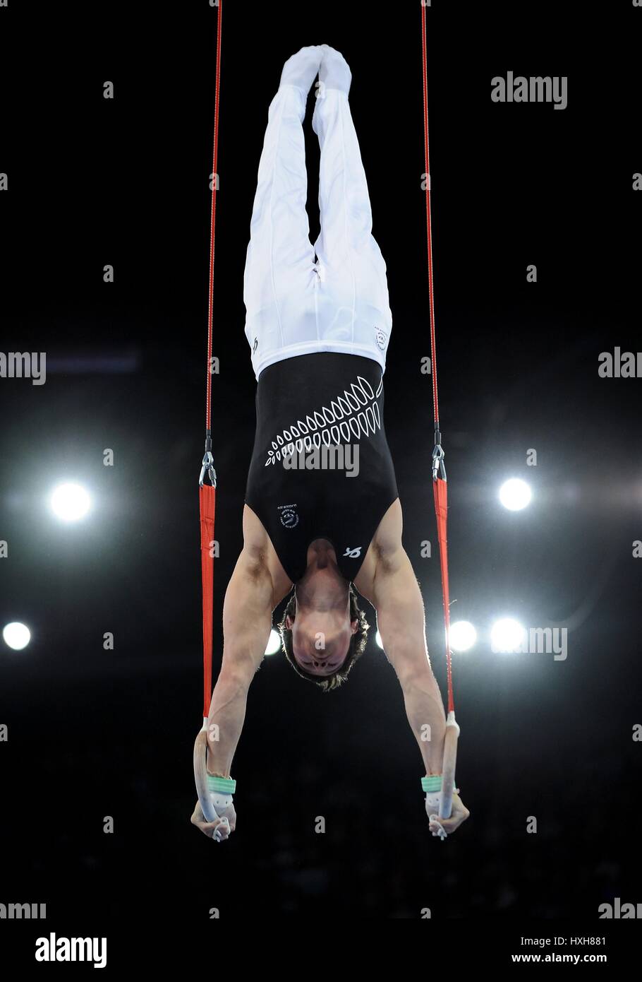 MEN'S RINGS MEN'S GYMNASTICS MEN'S GYMNASTICS SECC HYDRO GLASGOW SCOTLAND 28 July 2014 Stock Photo