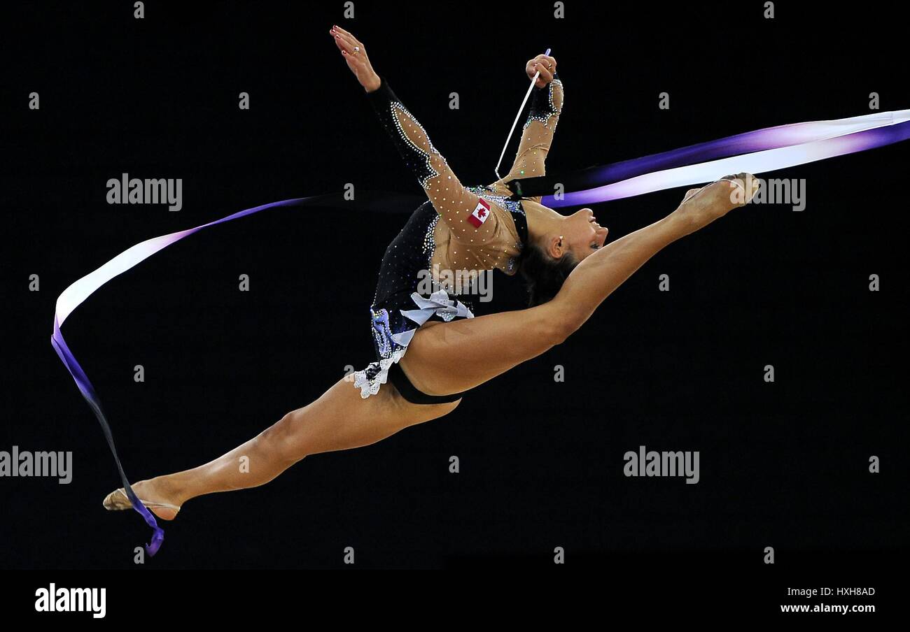 LAURA HALFORD RHYTHMIC GYMNASTICS RHYTHMIC GYMNASTICS SECC HYDRO GLASGOW SCOTLAND 25 July 2014 Stock Photo