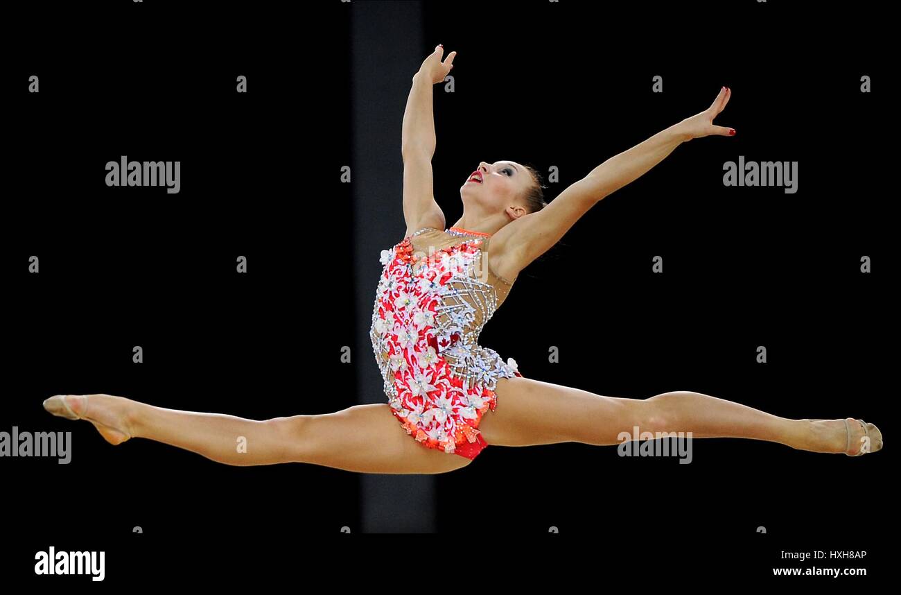 PATRICIA BEZZOUBENKO RHYTHMIC GYMNASTICS RHYTHMIC GYMNASTICS SECC HYDRO GLASGOW SCOTLAND 25 July 2014 Stock Photo