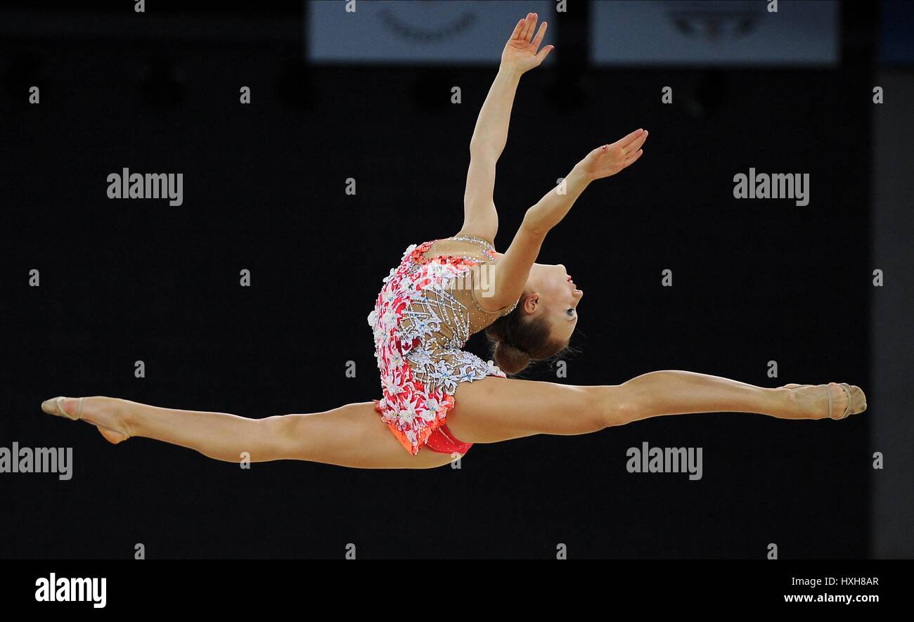 PATRICIA BEZZOUBENKO RHYTHMIC GYMNASTICS RHYTHMIC GYMNASTICS SECC HYDRO GLASGOW SCOTLAND 25 July 2014 Stock Photo