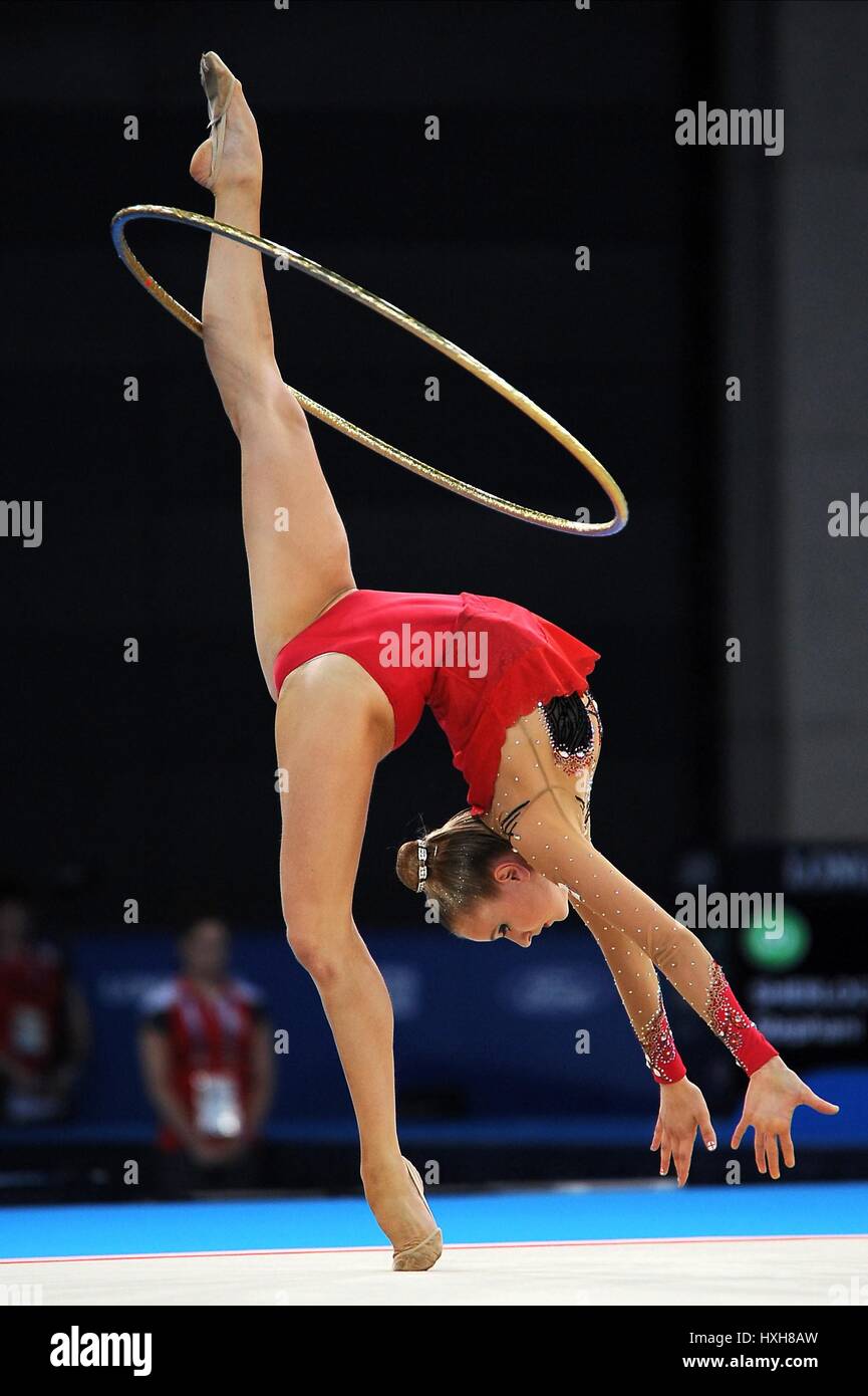 STEPHANI SHERLOCK RHYTHMIC GYMNASTICS RHYTHMIC GYMNASTICS SECC HYDRO GLASGOW SCOTLAND 25 July 2014 Stock Photo