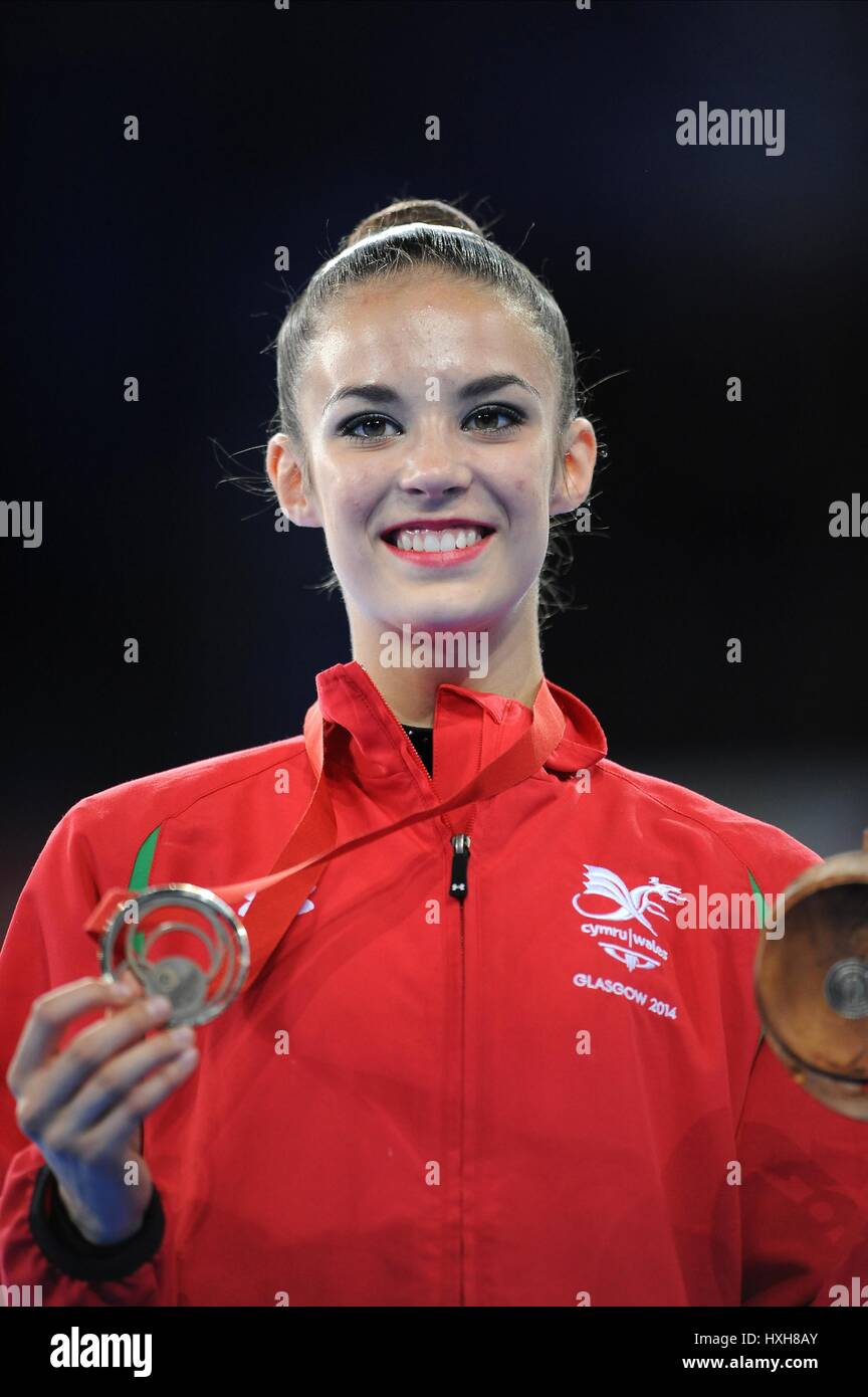 LAURA HALFORD RHYTHMIC GYMNASTICS RHYTHMIC GYMNASTICS SECC HYDRO GLASGOW SCOTLAND 25 July 2014 Stock Photo