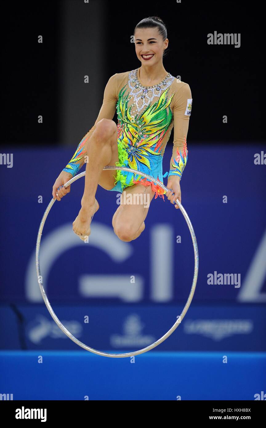 DANIELLE PRINCE RHYTHMIC GYMNASTICS RHYTHMIC GYMNASTICS SECC HYDRO GLASGOW SCOTLAND 25 July 2014 Stock Photo