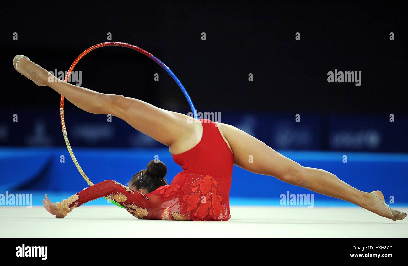 MAREIA KITKARSKA RHYTHMIC GYMNASTICS RHYTHMIC GYMNASTICS SECC HYDRO GLASGOW SCOTLAND 25 July 2014 Stock Photo