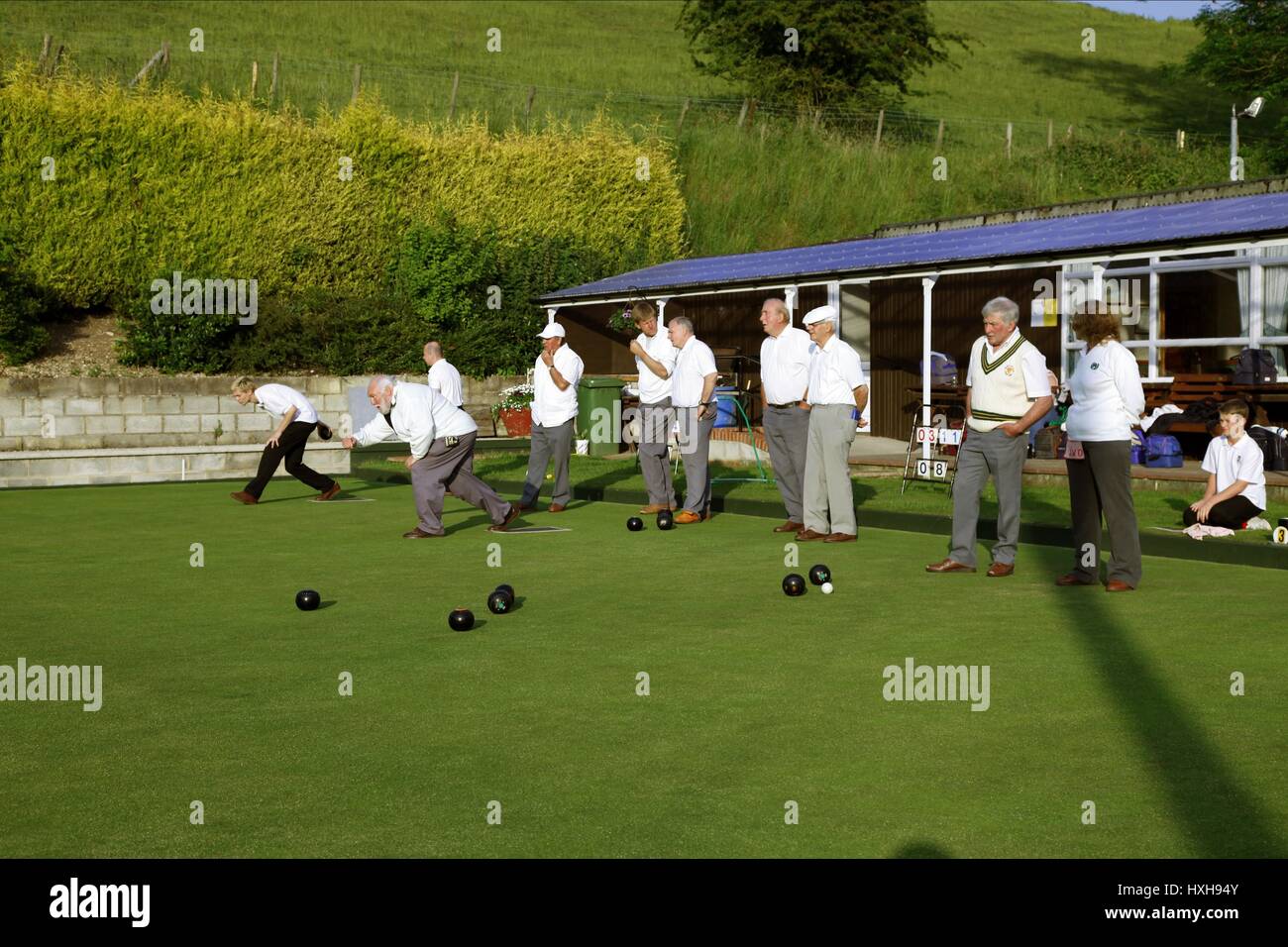 Crown green bowlers hi-res stock photography and images - Alamy