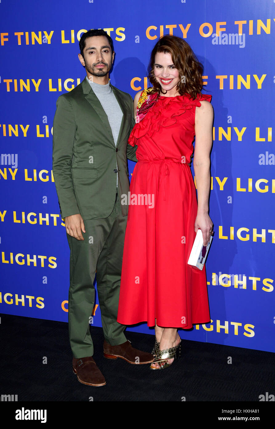 Riz Ahmed and Billie Piper arriving for the City of Tiny Lights Photocall  held at the BFI Southbank in London Stock Photo - Alamy