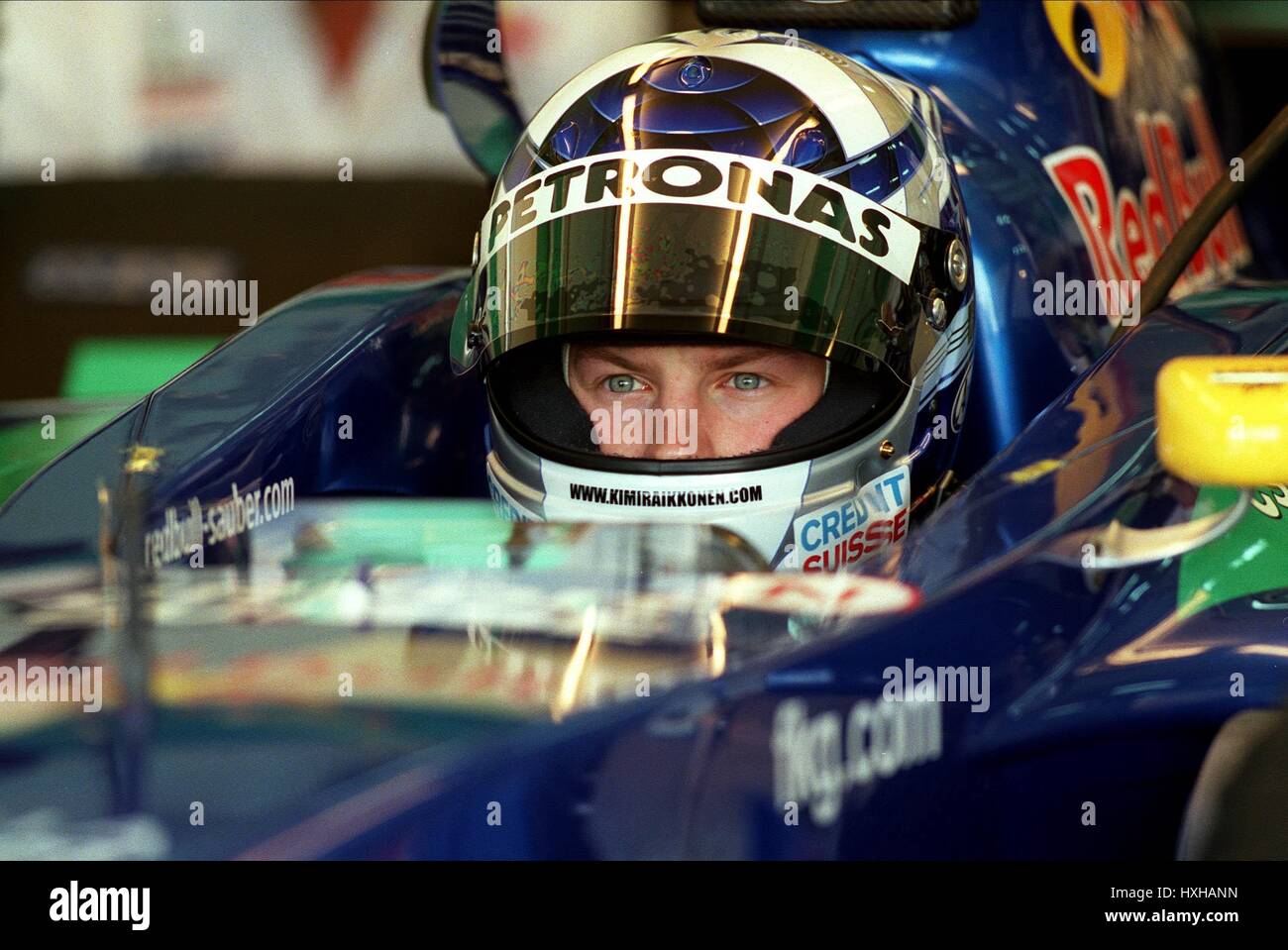 KIMI RAIKKONEN SAUBER-PETRONAS SILVERSTONE SILVERSTONE ENGLAND 21 February 2001 Stock Photo