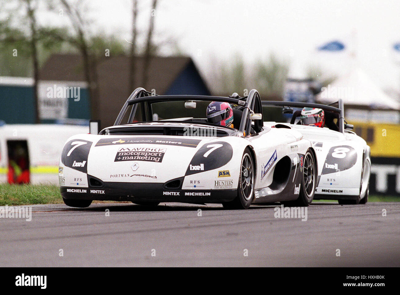 SIMON HILL OWEN MILDENHALL. RENAULT SPORT SPIDER 13 April 1999 Stock Photo