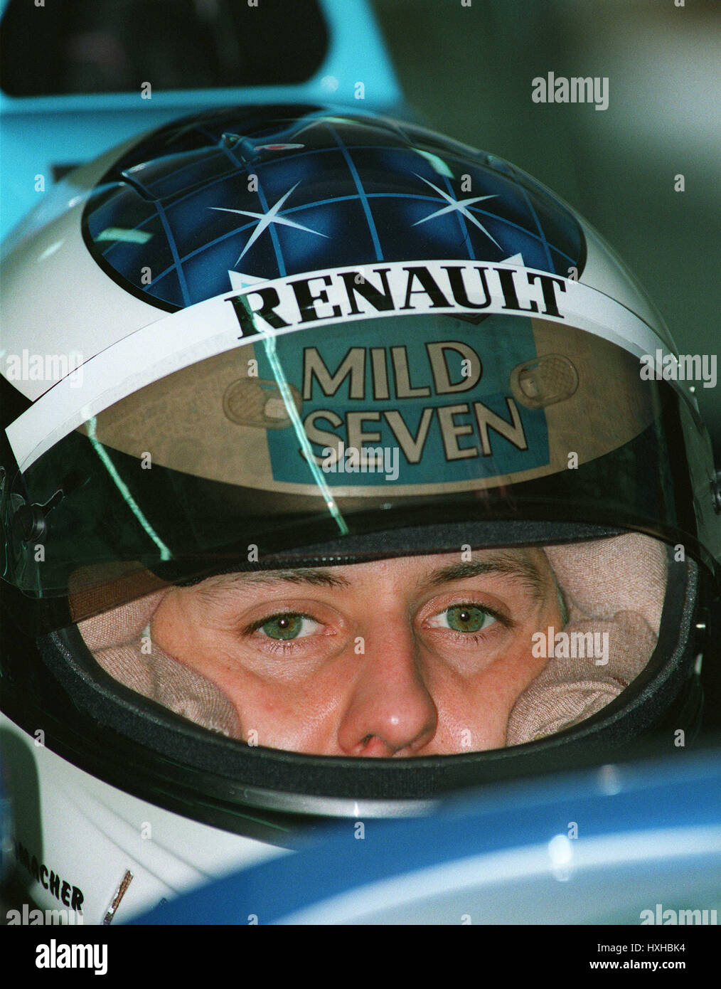 MICHAEL SCHUMACHER BENETTON-RENAULT 21 March 1995 Stock Photo - Alamy