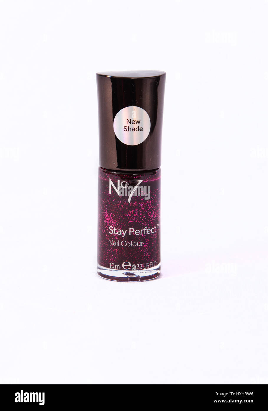No7 Firecracker Pigment Rich Stay Perfect Nail Colour Stock Photo