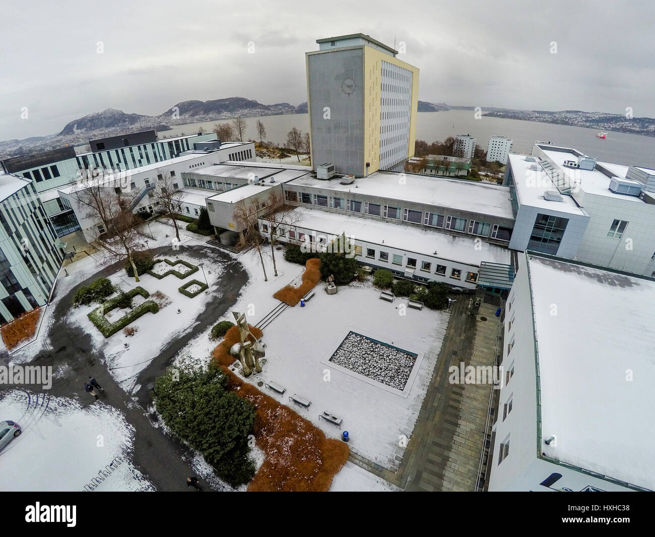 The Norges Handelshoyskole Seen From An Aerial Perspective In Bergen Stock Photo Alamy