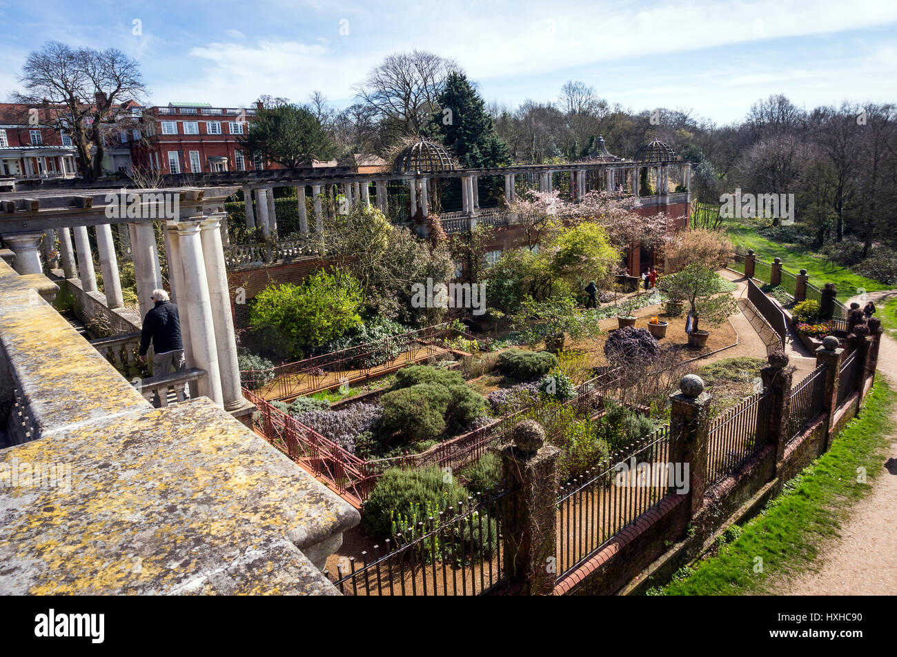 Hampstead Pergola & Hill Gardens on Hampstead Heath, London, UK Stock Photo