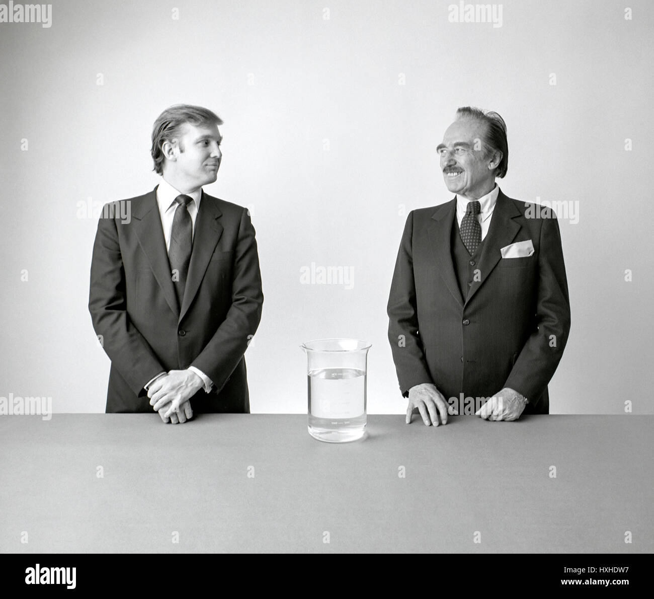 Donald trump, with his father fred hi-res stock photography and images 
