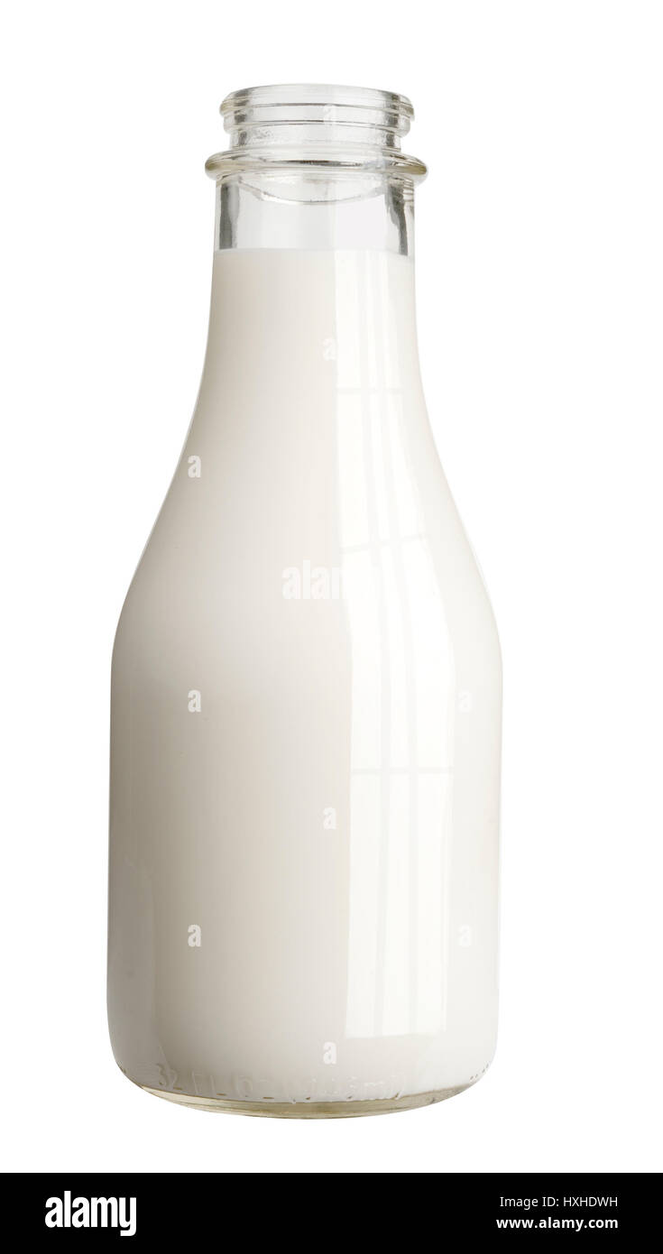 milk bottle Stock Photo