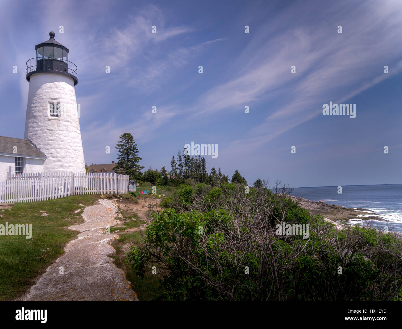 Pemaquid Point Lighthouse, Maine Stock Photo Alamy