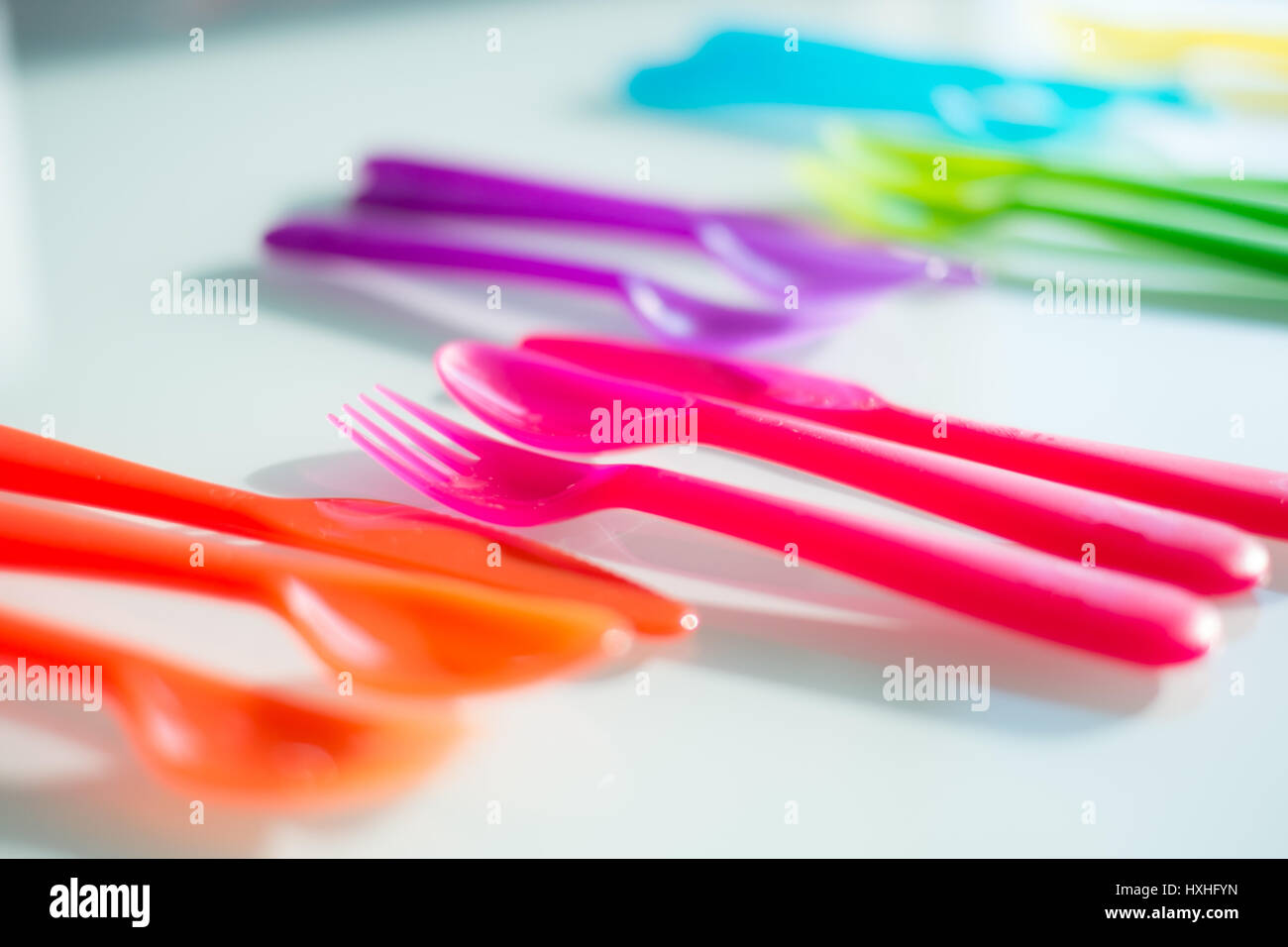Colorful fork hi-res stock photography and images - Alamy